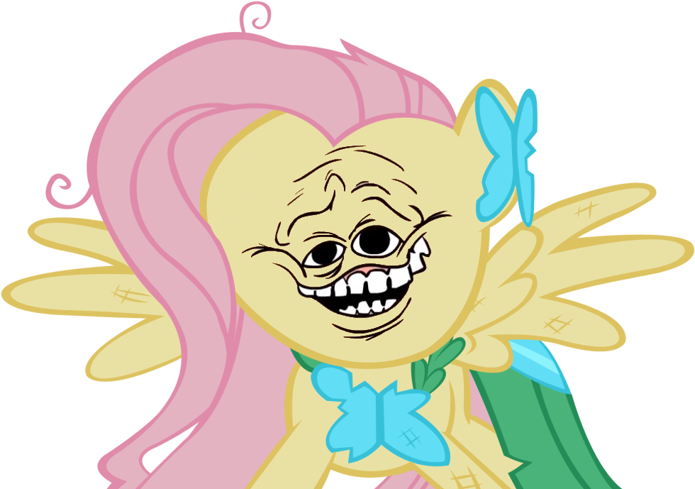 Dat Face, Edit, Fluttershy, Safe, Solo - Fluttershy You Re Going (1000x690)
