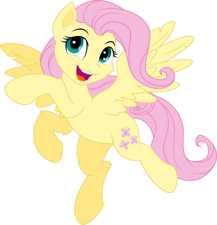 Fluttershy Yay By Illumnious - Fluttershy (876x912)