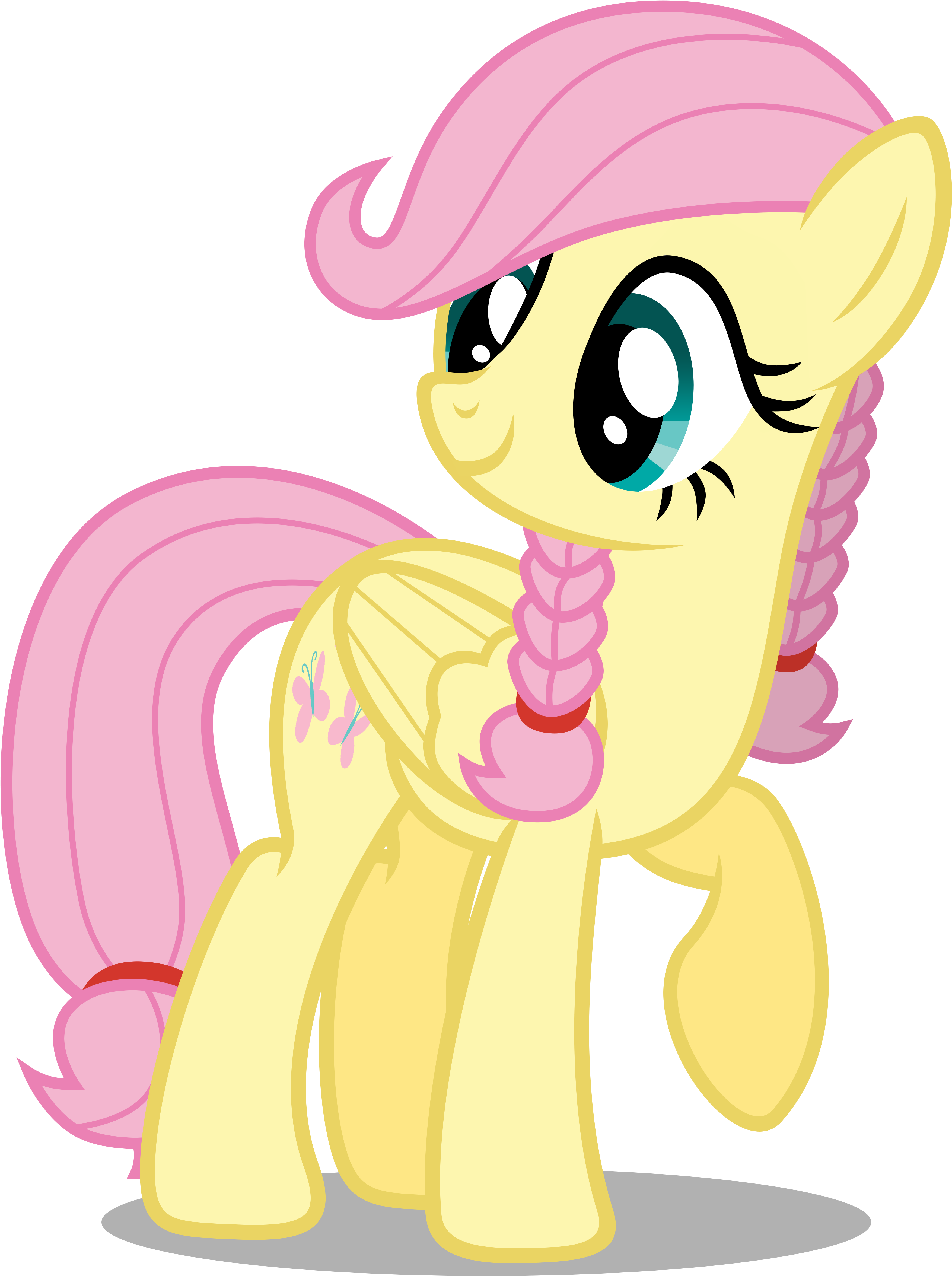Flutter Braids - Mlp Braids (3708x4802)