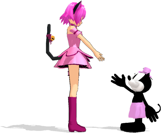 [mmd] Ichigo And Ortensia Going To Shake Hands By Marcospower1996 - Cartoon (900x613)