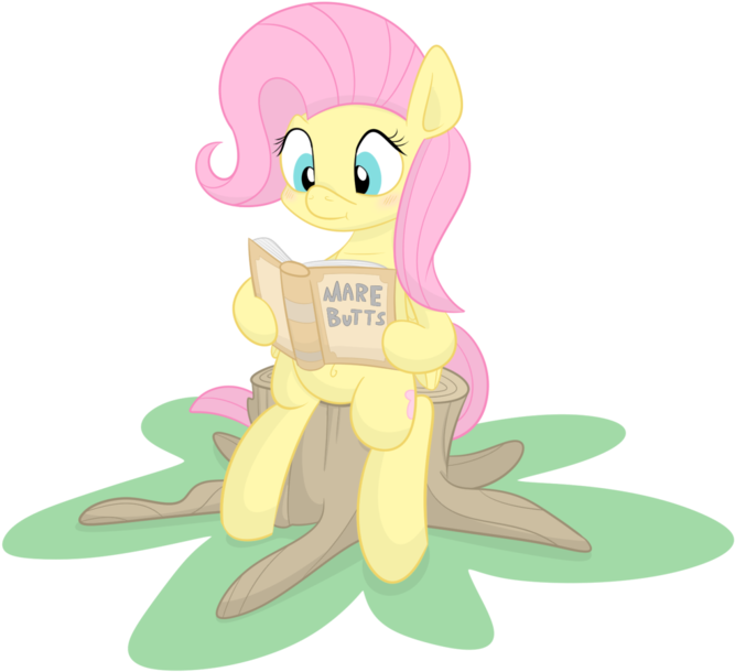Mare Butts Cartoon Mammal Pink Vertebrate Fictional - Fluttershy (680x622)