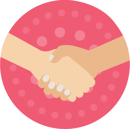 Support And Advice - Hand (413x412)