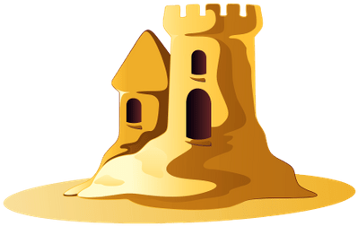 Castillo De Arena Gif Png (850x577)