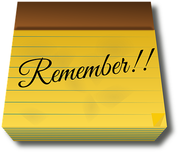 Note Notepad Pad Paper Remember Reminder T - Remember Clipart (404x340)