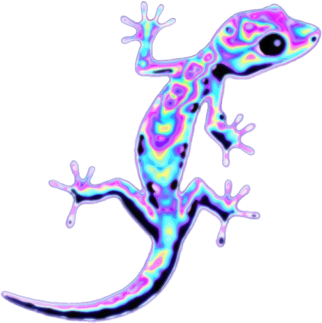 Lizard Reptile Holo Holographic Freetoedit - Lizard (1024x1027)