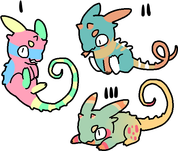 Lizard Bun Adopts [closed] By Daroity - Cartoon (667x562)