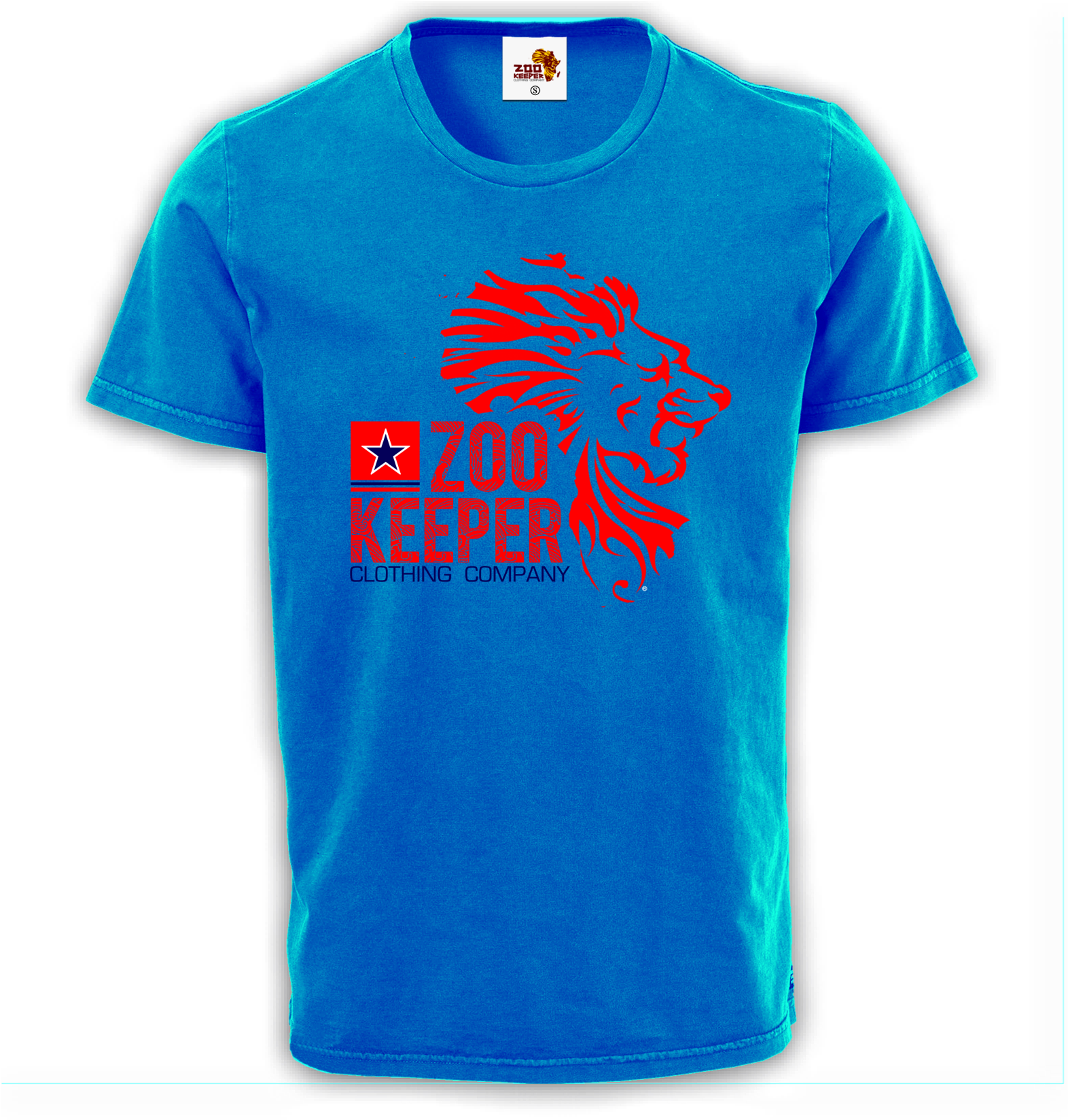 Zoo Keeper Clothing Company T-shirt [light Blue] - T-shirt (1571x1833)