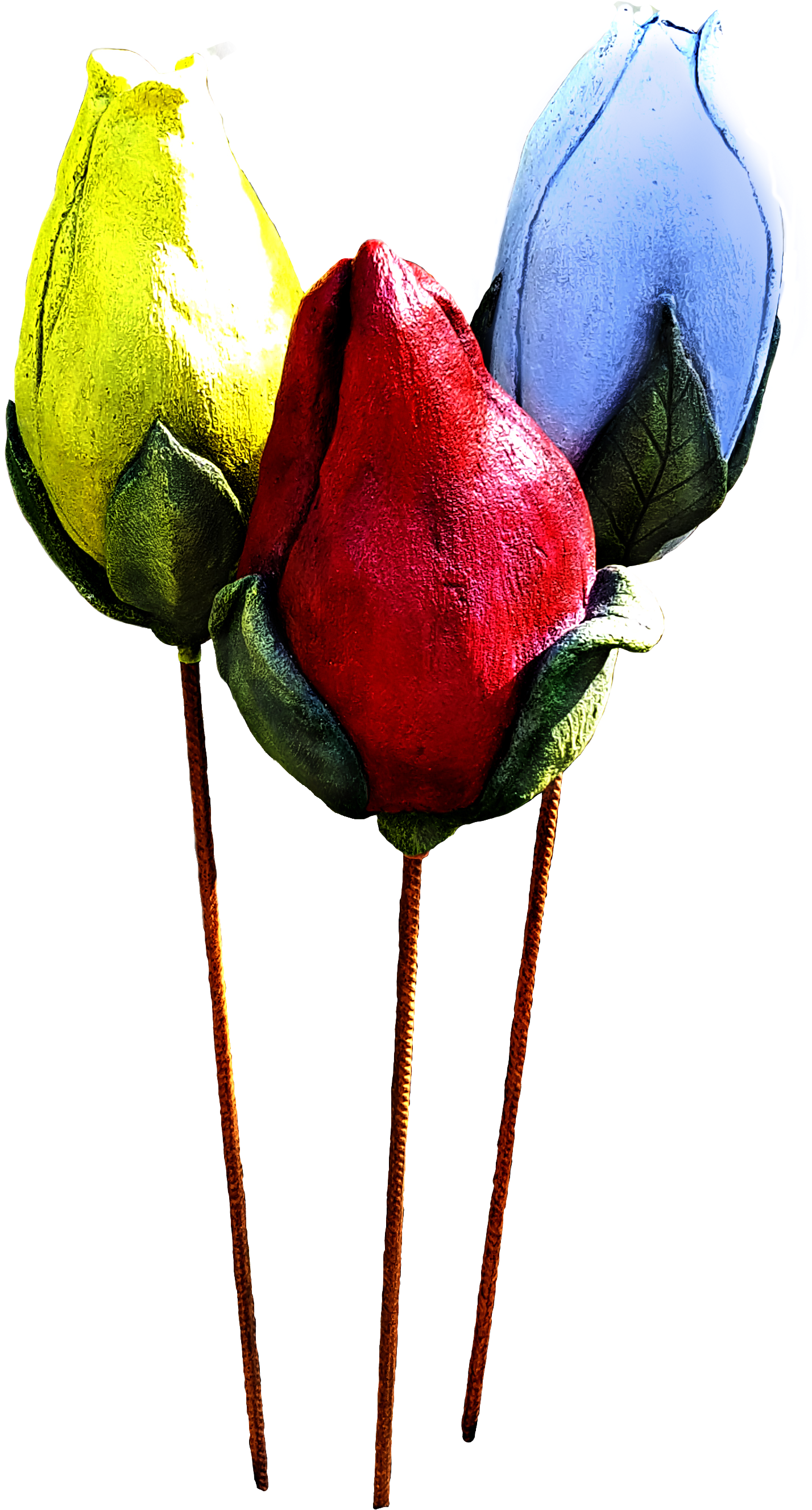 Skulptur Till Armeringsjärn - Garden Roses (1487x2743)