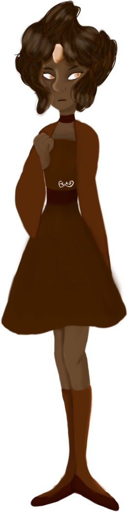 Coco Brown Pearl - Illustration (632x1264)