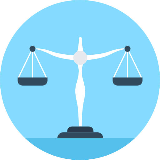 Balance Free Icon - وکتور ترازوی عدالت (512x512)