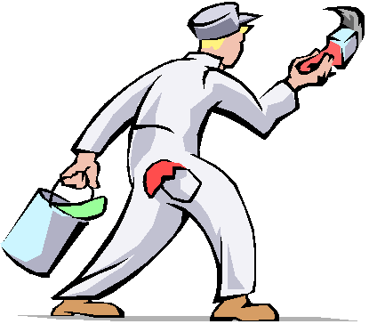 House Painter Clipart - Painter Clipart (480x421)