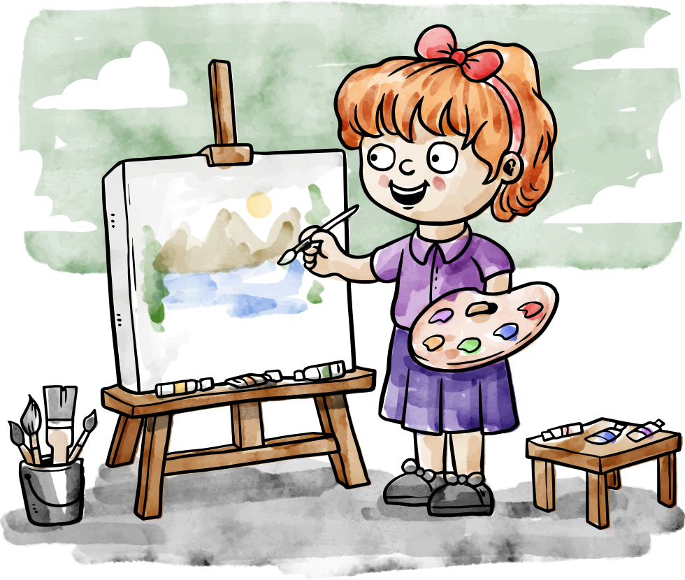 Oil Painting Art Drawing - Drawing (980x830)