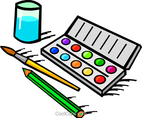 Water Color Clipart Watercolor Painting - Colour Mixing Year 1 Powerpoint (480x401)