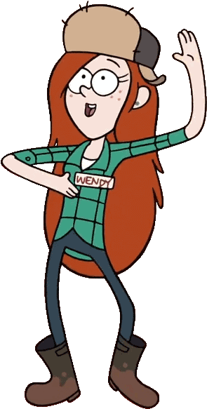 Tumblr No2jlqgyjh1u6w1edo1 400 - Gravity Falls Wendy Dancing (310x600)