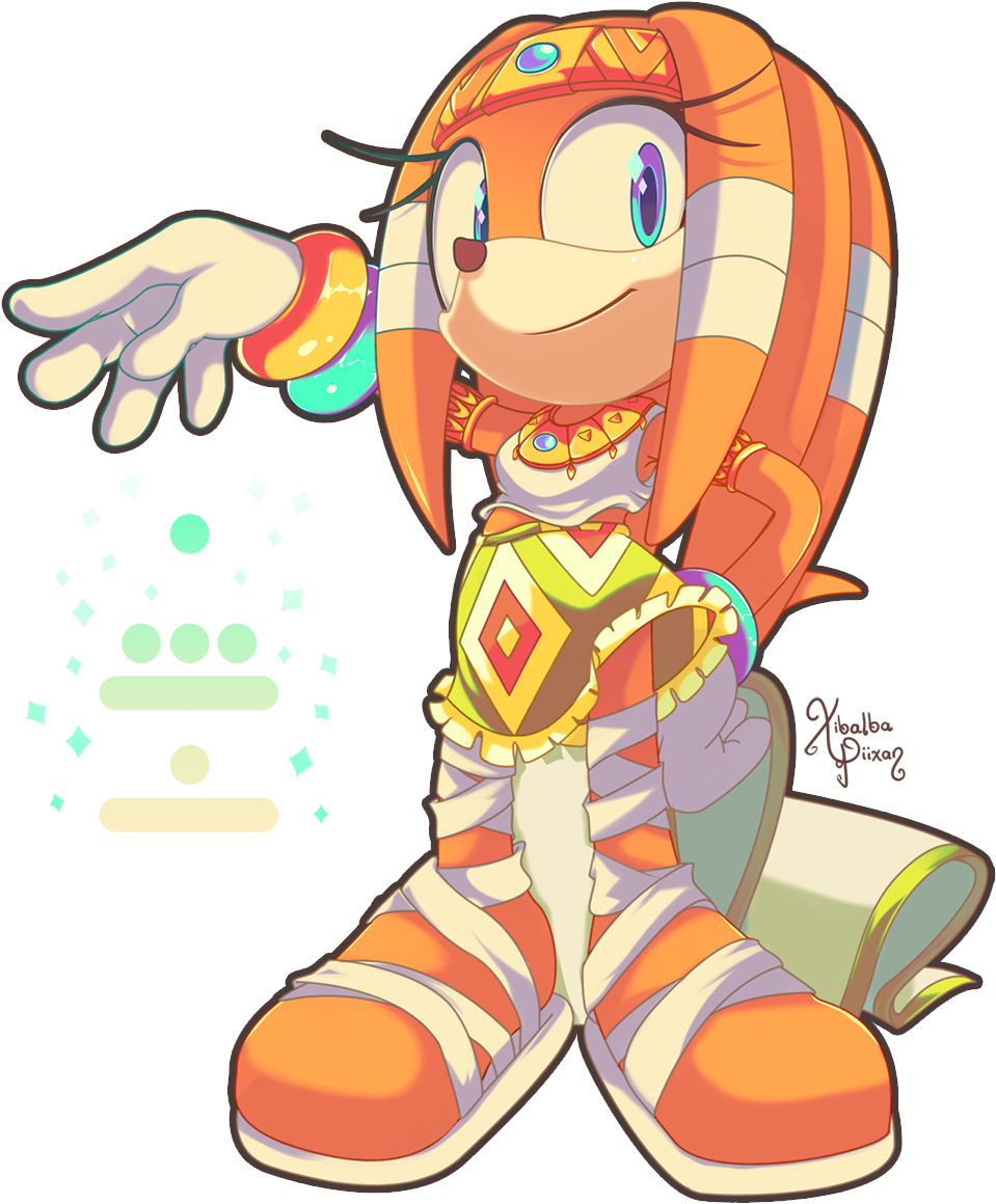 Tikal The Echidna Sonic Fan Art Fan Art Ilustración - Drawing (1000x1400)
