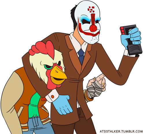 So Fought Through An Art Block To Make Some Shitty - Payday 2 Jacket X Sydney (500x469)
