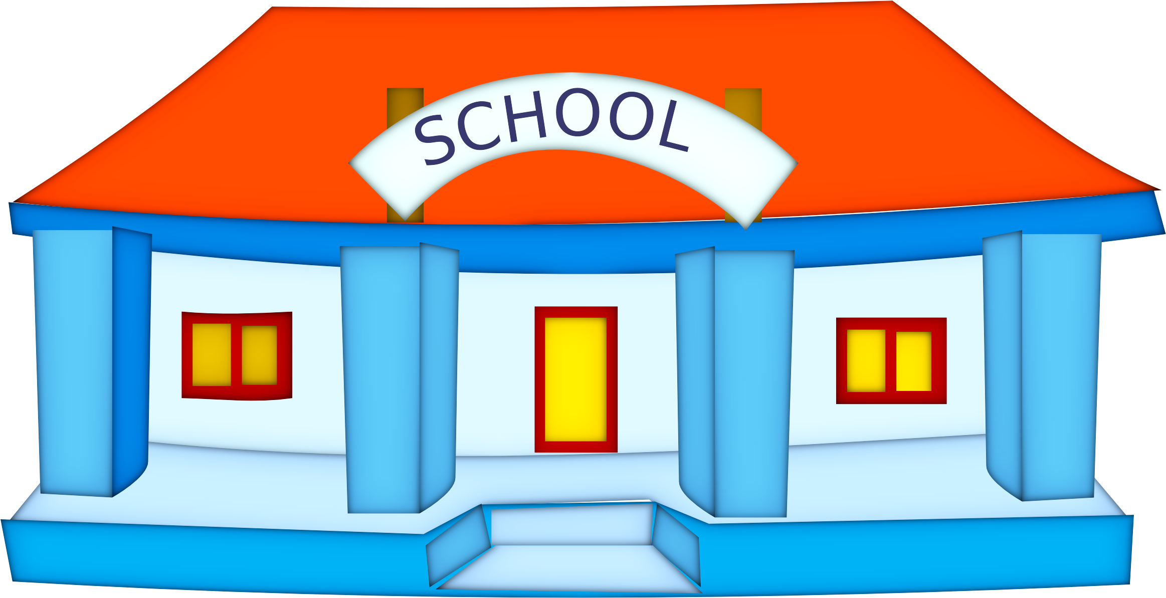 School Clipart Free Clip Art Images - School Building Clip Art (2400x1387)