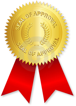 Warranty - Seal Of Approval Clipart (350x450)