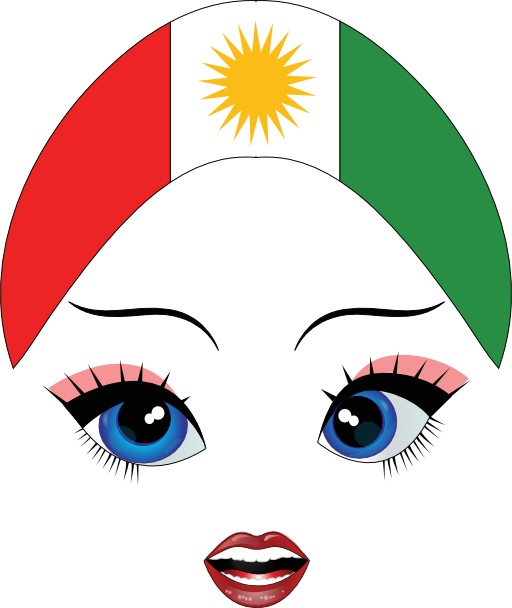 Pretty Kurdistan Girl Smiley Emoticon - Pretty Kurdistan Girl Smiley Emoticon (512x608)