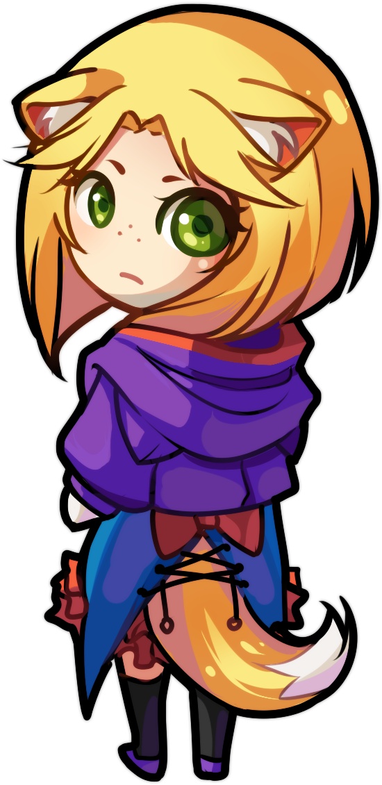Chibis Illustration Artist On Tumblr Digital Art Nekomimi - Cartoon (680x1326)
