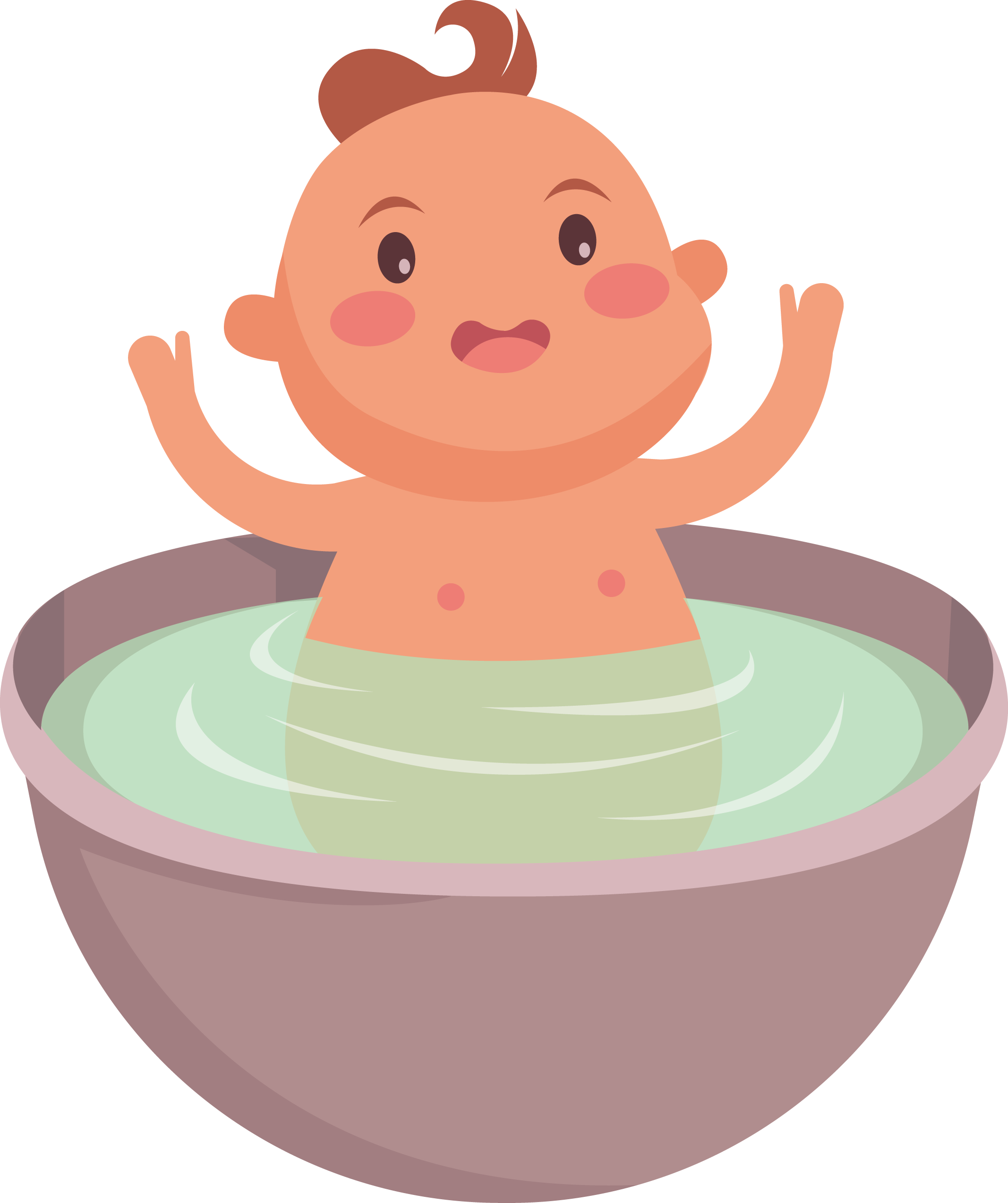Bathing Infant Clip Art - Portable Network Graphics (2134x2545)
