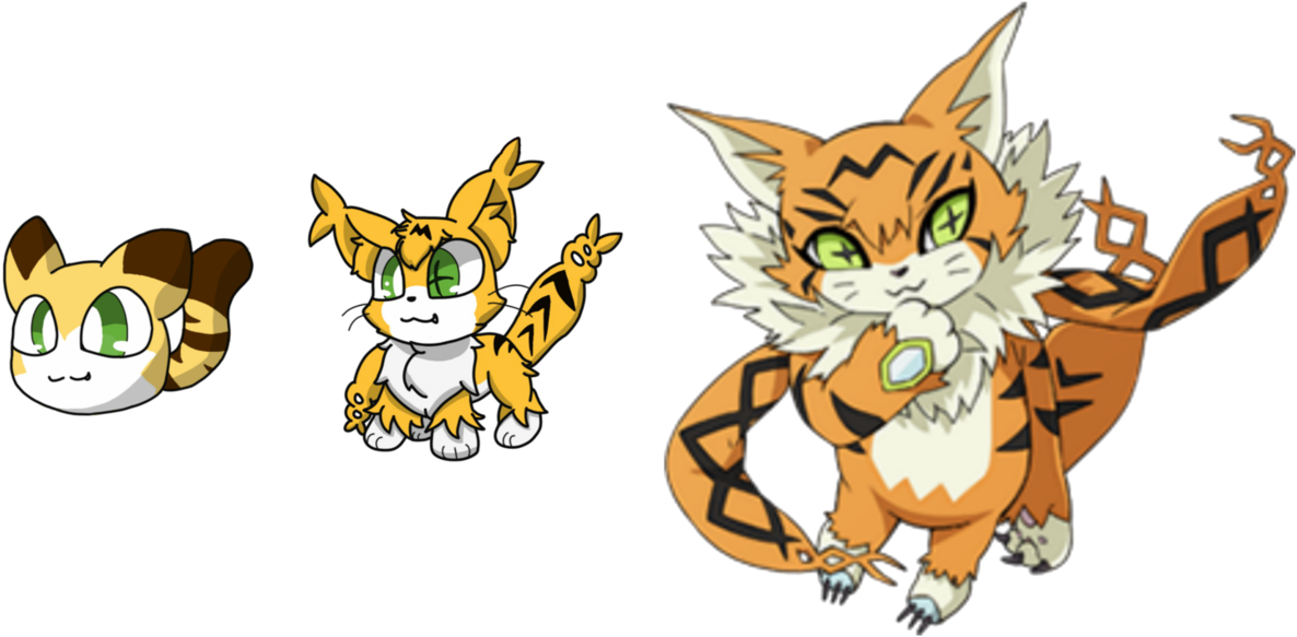 Meicoomon Evo Line By Cookie-kit - Digimon Adventure Tri 2018 (1317x607)
