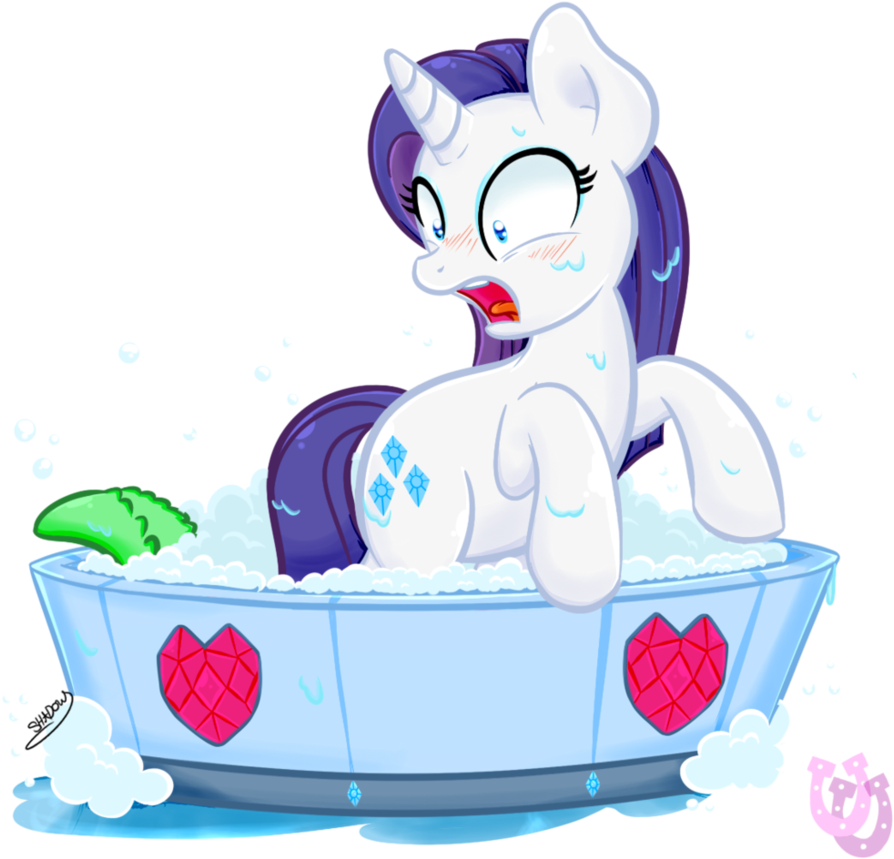 New Rarity Bath Batter By Shadowhulk - My Little Pony Bathing (932x858)