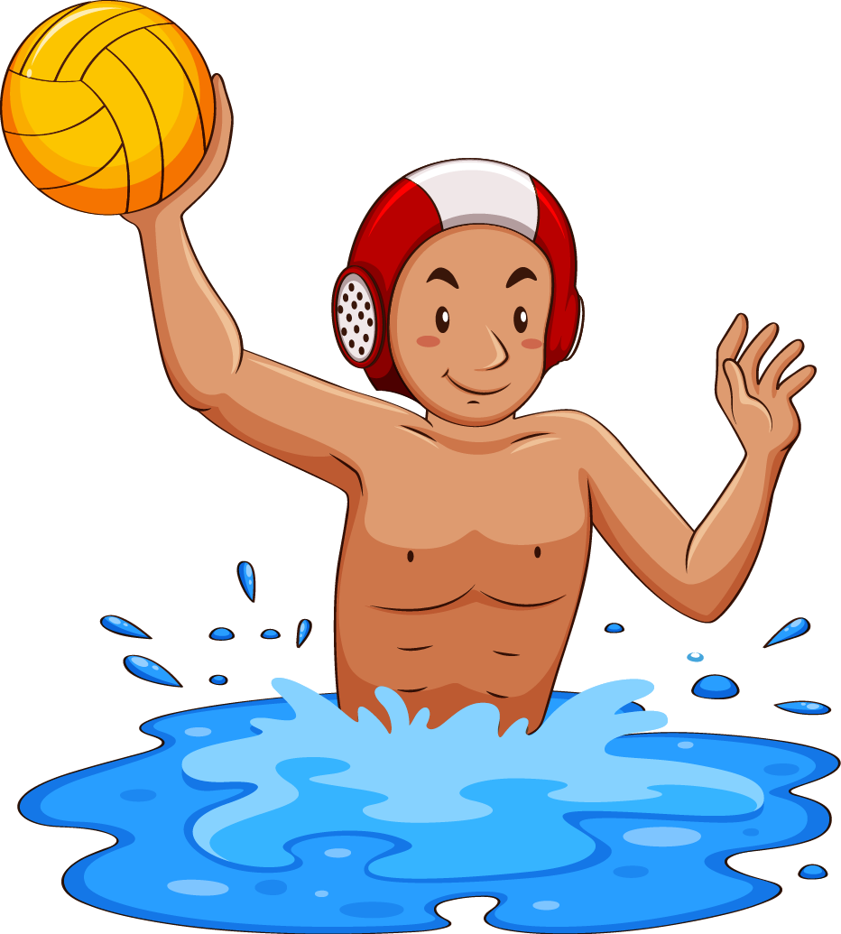 Water Polo Ball Clip Art - Water Polo Clipart (932x1035)