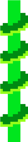 Vines - Pixel Art - (290x710) Png Clipart Download