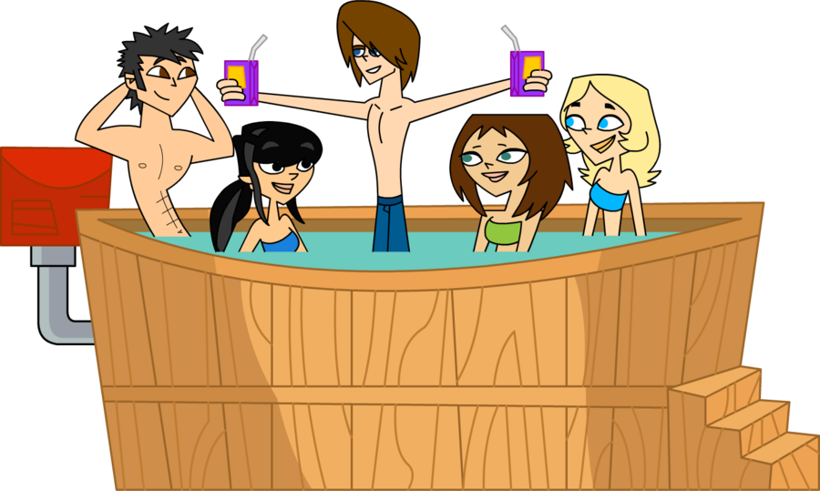 Party In The Jacuzzi By Skull1045fox - Hot Tub Party Cartoon (900x539)