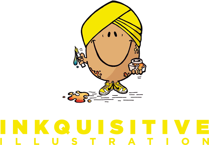 Inkquisitive Illustration - Inkquisitive Illustration Logo (676x489)