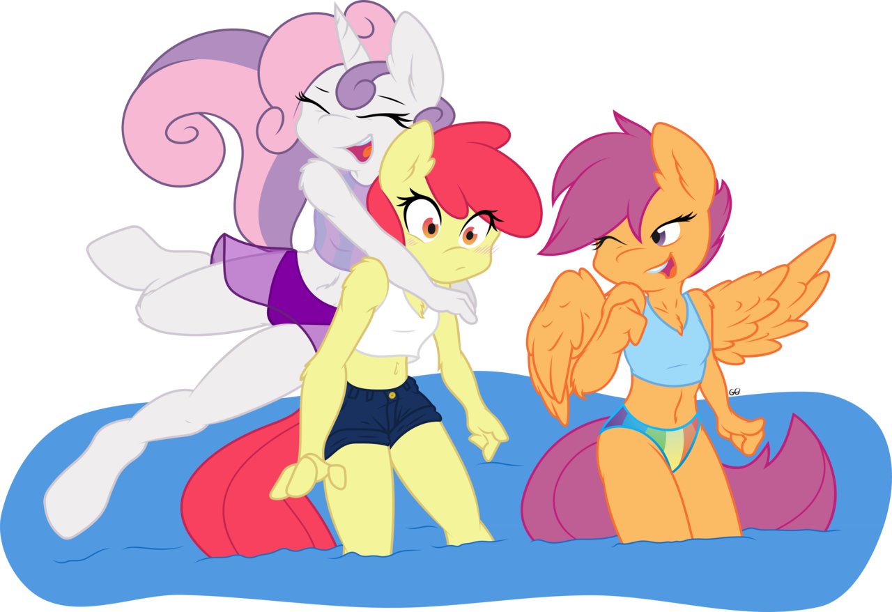 Pool Party By Gray-gold - Cartoon (1280x878)