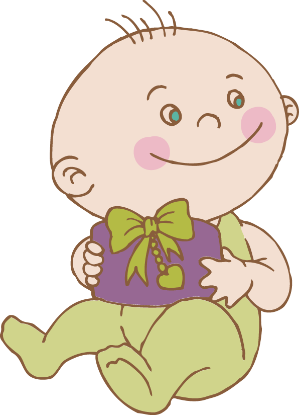 07，可使用adobe - Desenho De Bebe Com Presentes (596x825)