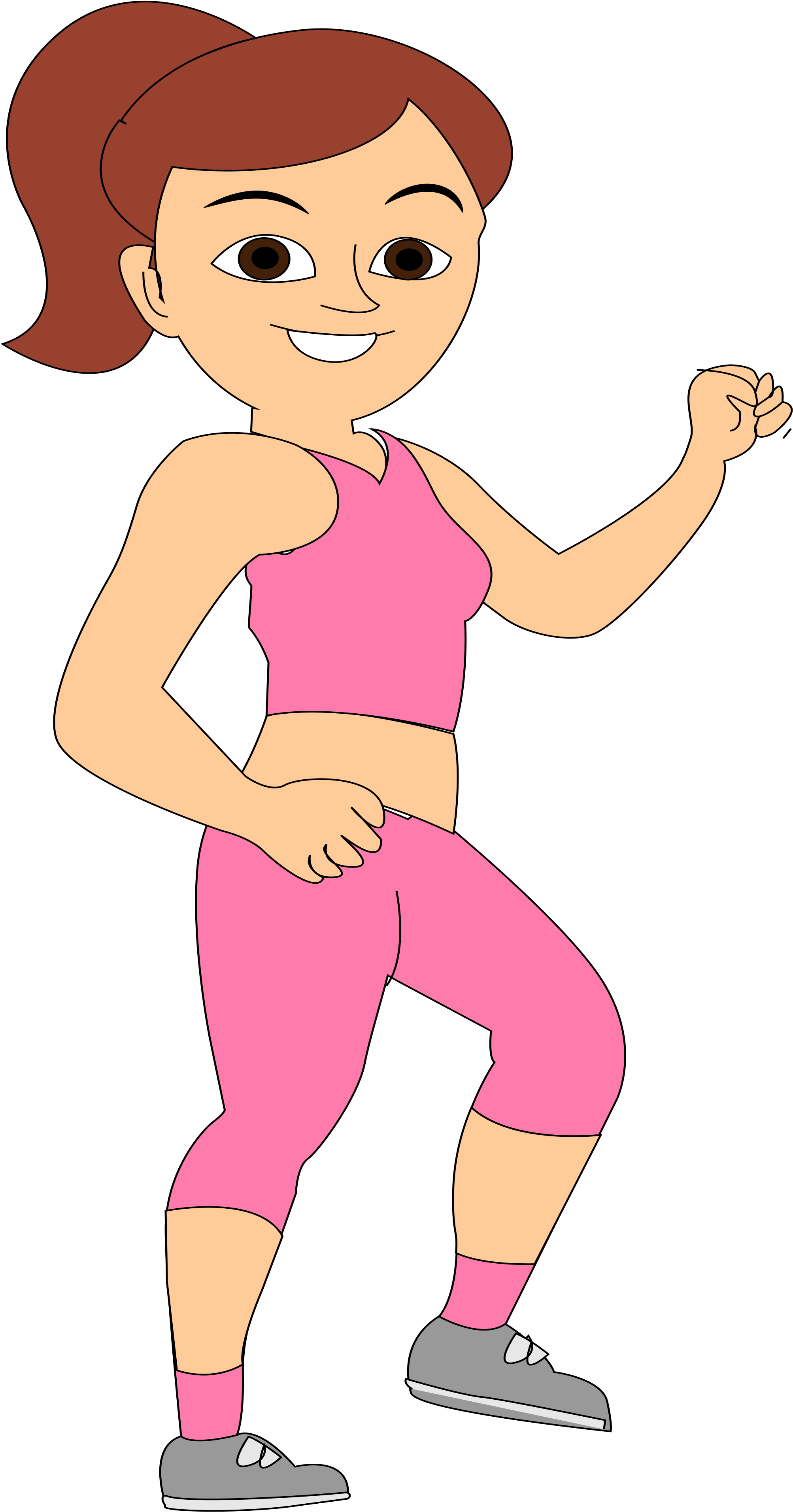 I Simply Made Some Illustrations Of The Lady In Illustrator - Animation (2181x3999)