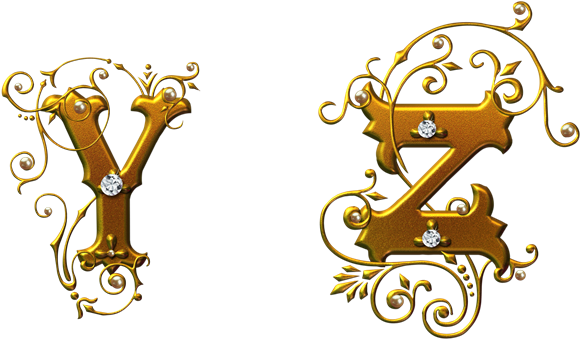 Png Harfler, Png Süslü Harfler, Png Formatında Hazırlanmış - Monogram Z Art Deco Lovers Cube Ottoman (700x479)
