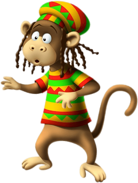 Zigby Character Monkey - Character (600x796)