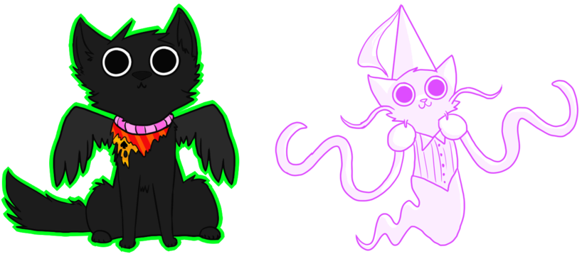 Twarda8 309 42 Bec Noir And Jaspersprite Chibis By - Bec Noir (900x378)