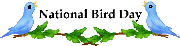 Day Clip Art Free Bird Day Clip Art National Bird Day - National Bird Day Clipart (640x212)