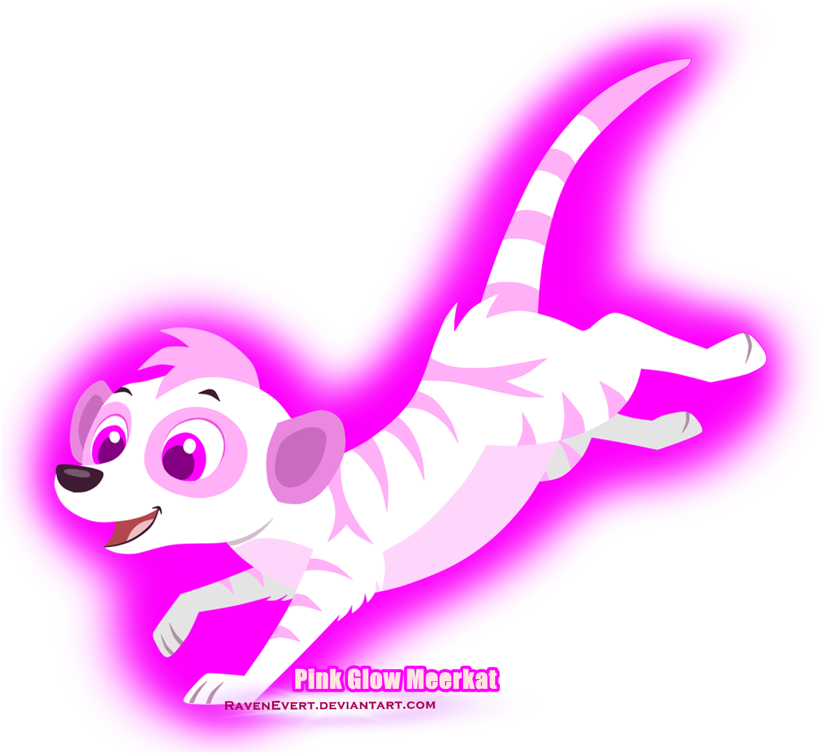Pink Glow Meerkat - Pink Meerkat (1180x1080)