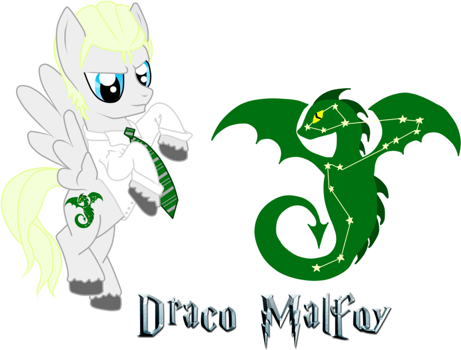 Draco Malfeu Draco Malfoy Pony Harry Potter Rainbow - Cartoon (1073x745)