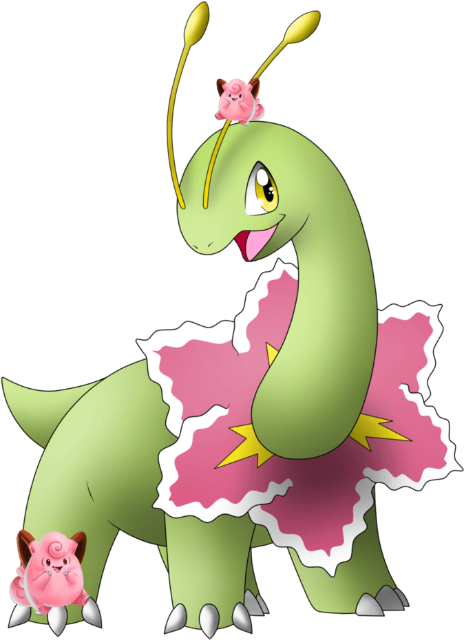 51，可使用adobe - Dinosaur With Flower Pokemon (804x979)