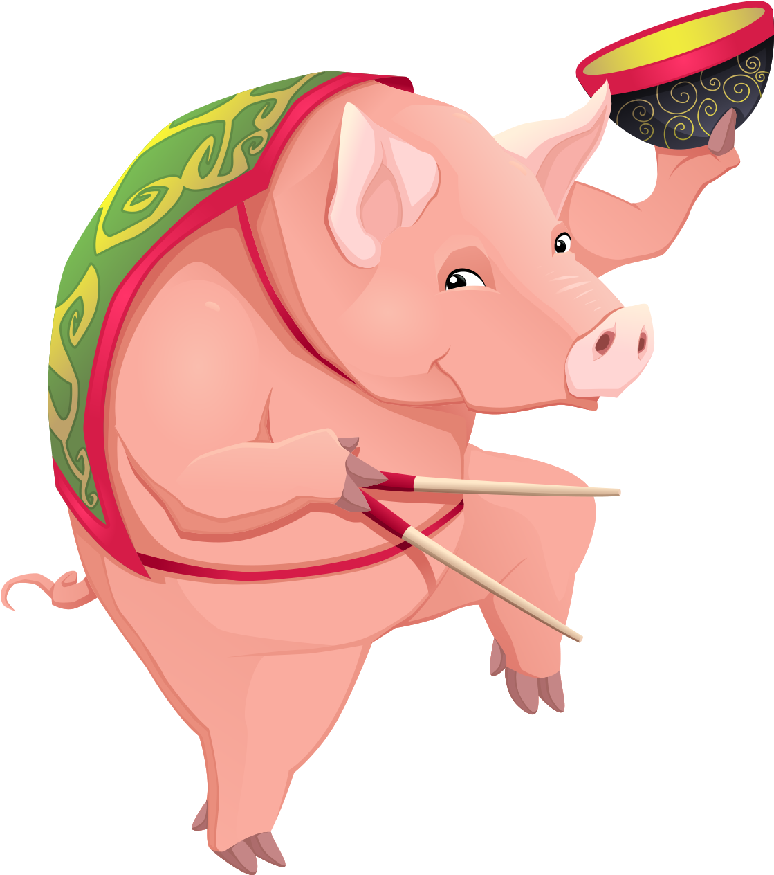 33，可使用adobe - Bonne Année 2018 Cochon (1280x1280)