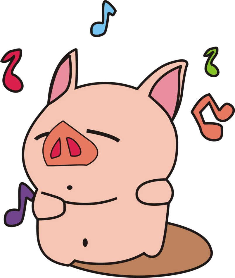 68，可使用adobe - Singing Pig (804x950)