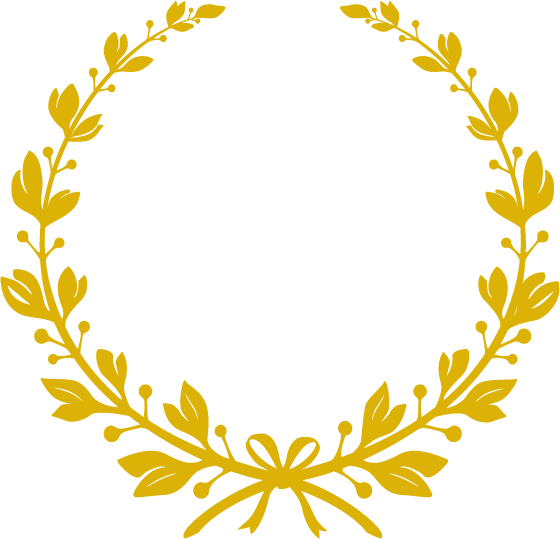 Laurel Wreath Picture Frame Clip Art - Moldura Arabesco Png Dourado (560x539)