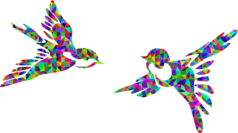 Medium Image - Colorful Bird Flying Clipart (1342x750)