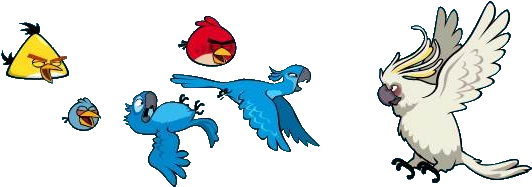 Rio End Art - Angry Birds Rio 2 Characters (683x285)