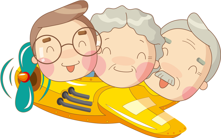 19，可使用adobe - 老人 旅游 卡通 (800x800)