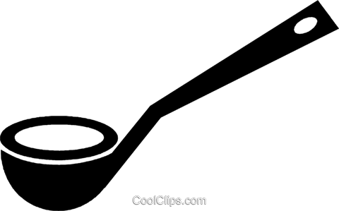Spoon Clipart Ladle Pencil And In Color Spoon Clipart - Soup Ladle Clipart (480x299)