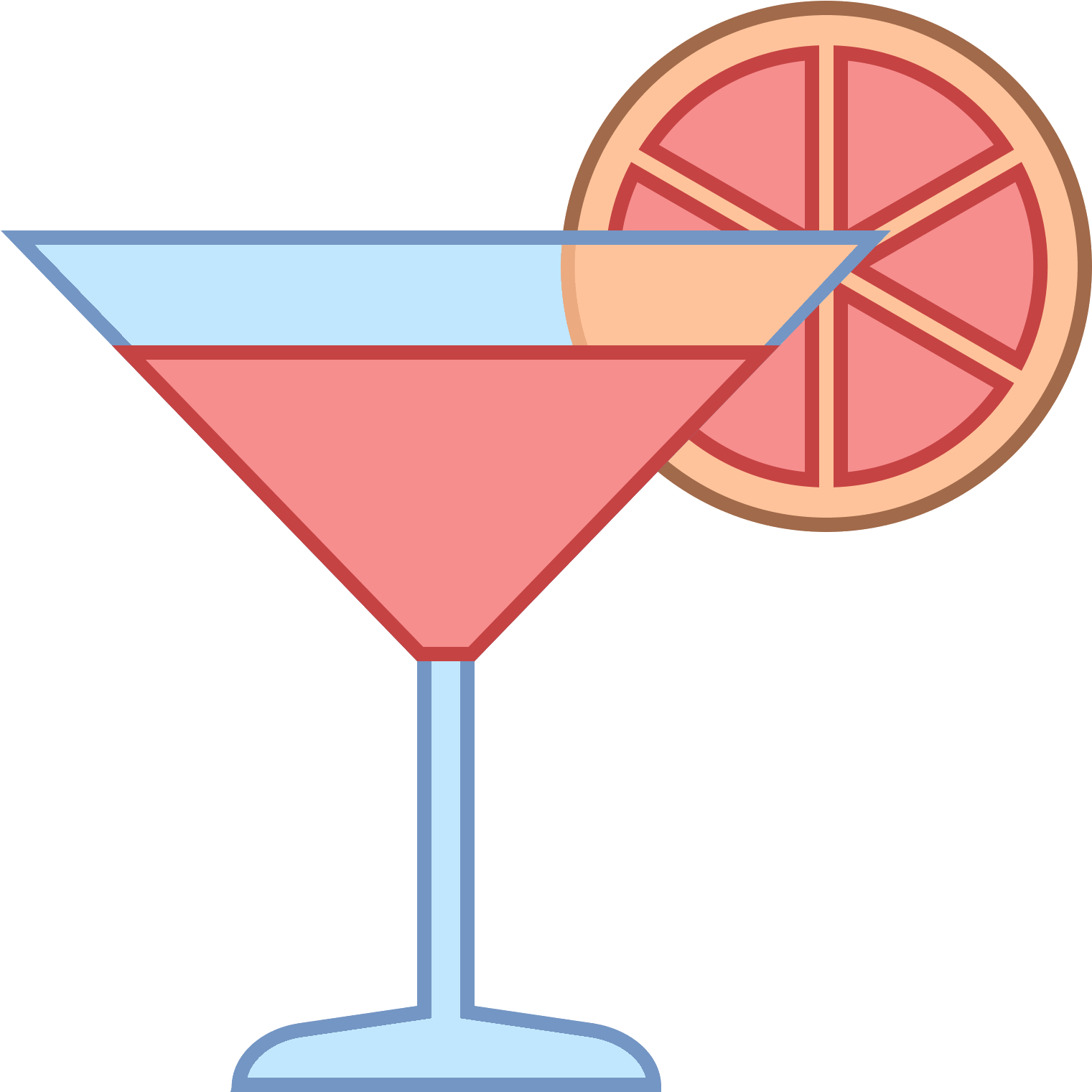 Cocktail Juice Pink Lady Clip Art - Pink Cocktail Icon (1600x1600)