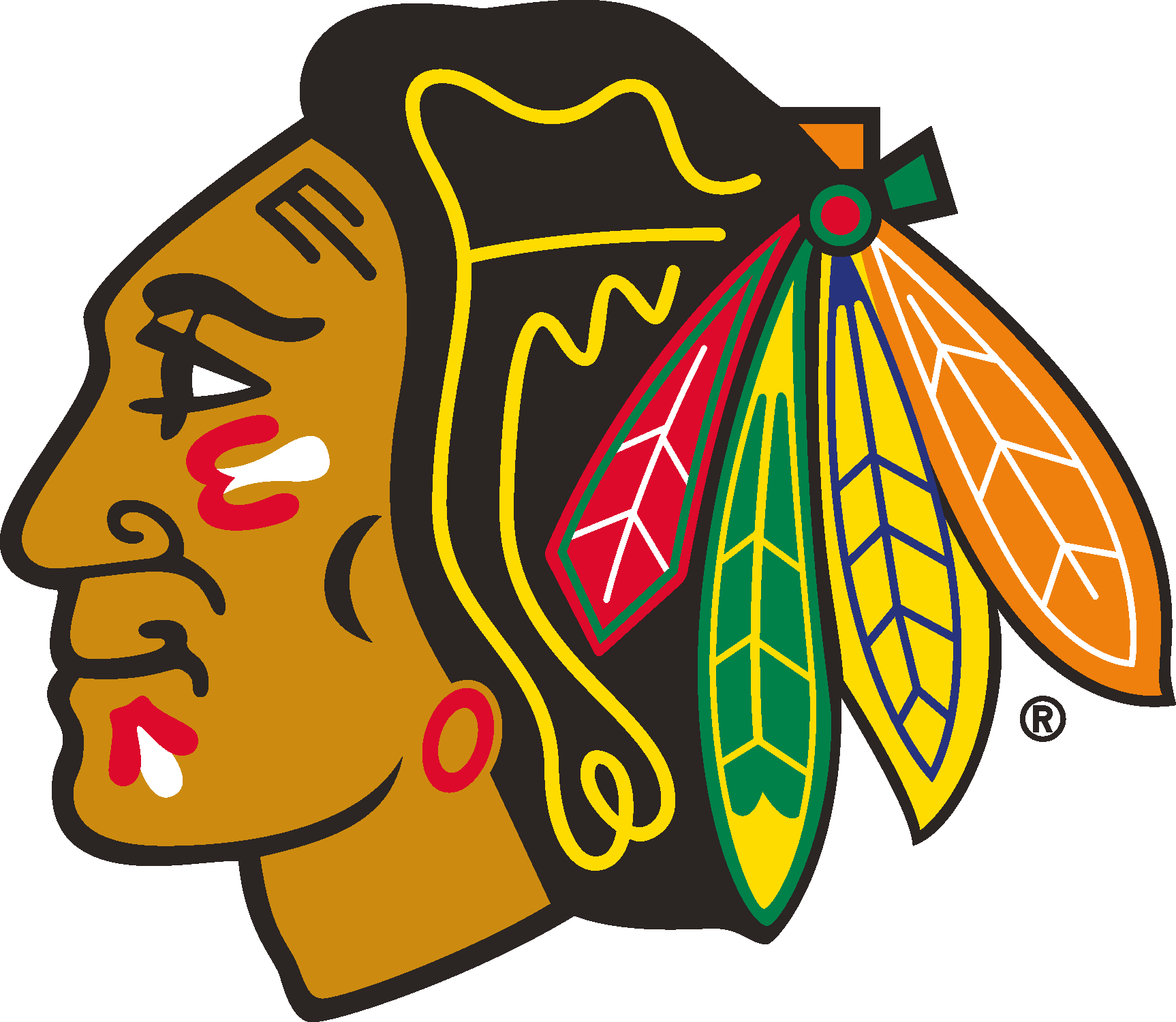 Chicago Blackhawks Logo Eps Nhl Vector Eps Free Download - Draw Chicago Blackhawks Logo (1726x1500)